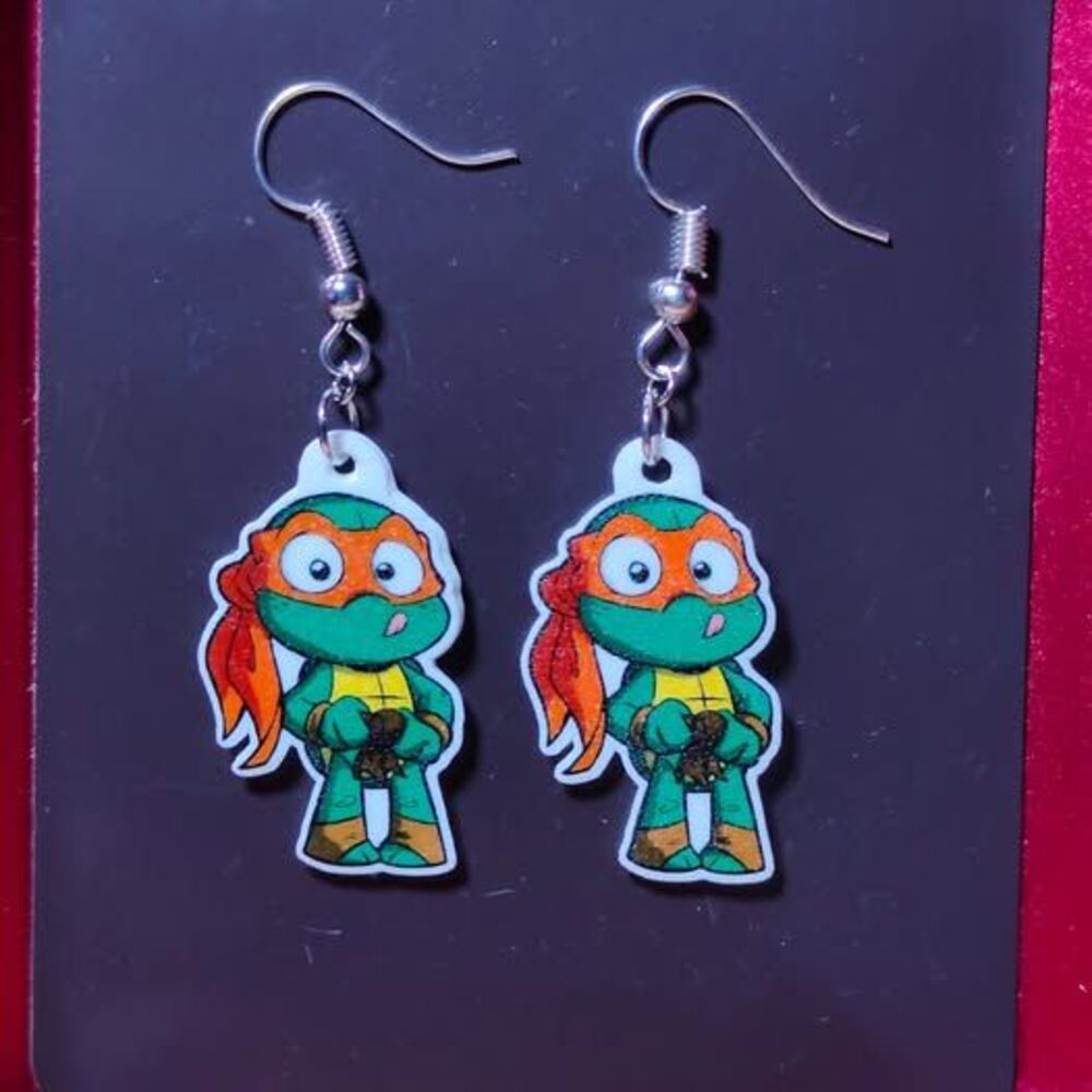 Teenage Mutant Ninja Turtles Mikey Earrings or Charms